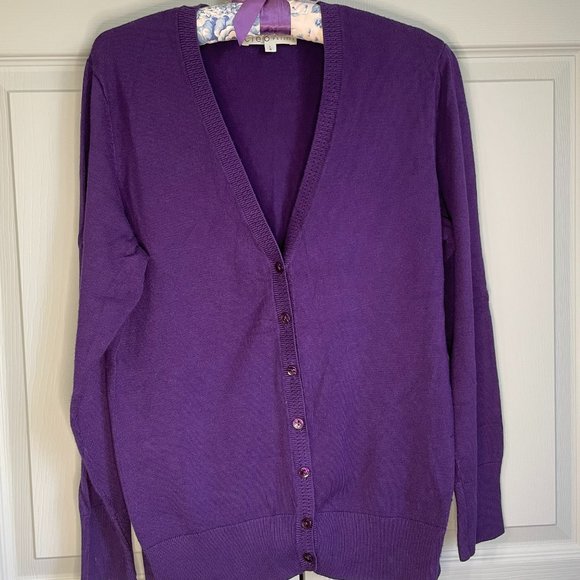 Purple Cleo Cardigan - Picture 1 of 4